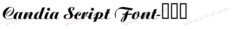 Candia Script Font字体转换